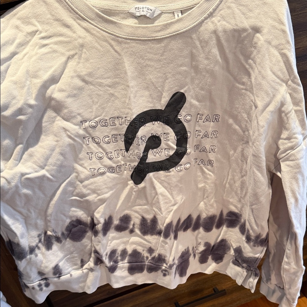 Peloton Gray and Black Sweatshirt